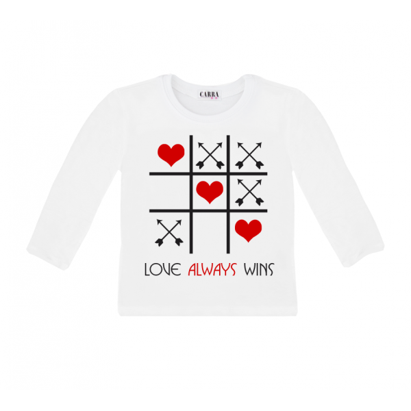 Carra Love Always Wins детска блуза